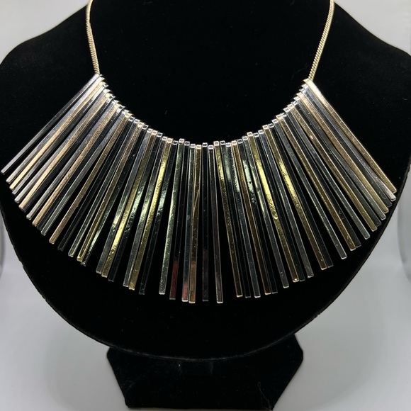 INC Tri-Color Metal Necklace - Picture 1 of 3